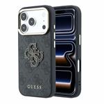 Guess PU 4G Resin Metal Logo kryt iPhone 18 Pro Max čierny 57983131133
