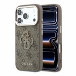 Guess PU 4G Resin Metal Logo kryt iPhone 18 Pro Max hnedý 57983131137