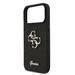 Guess PU Fixed Glitter 4G Metal Logo kryt iPhone 18 Pro Max čierny 57983131396