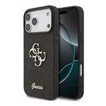 Guess PU Fixed Glitter 4G Metal Logo kryt iPhone 18 Pro Max čierny 57983131396