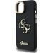Guess PU Grained 4G Logo Stand Camera Frame kryt iPhone 15 čierny 57983125119