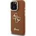Guess PU Grained 4G Logo Stand Camera Frame kryt iPhone 15 Pro hnedý 57983125138