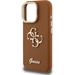 Guess PU Grained 4G Logo Stand Camera Frame kryt iPhone 15 Pro Max hnedý 57983125139