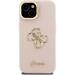 Guess PU Grained 4G Logo Stand Camera Frame kryt iPhone 15 ružový 57983125129