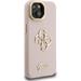 Guess PU Grained 4G Logo Stand Camera Frame kryt iPhone 15 ružový 57983125129