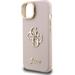 Guess PU Grained 4G Logo Stand Camera Frame kryt iPhone 15 ružový 57983125129