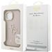 Guess PU Grained 4G Logo Stand Camera Frame kryt iPhone 15 ružový 57983125129