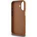 Guess PU Grained 4G Logo Stand Camera Frame kryt iPhone 16 hnedý 57983125140