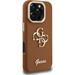 Guess PU Grained 4G Logo Stand Camera Frame kryt iPhone 16 Pro hnedý 57983125141