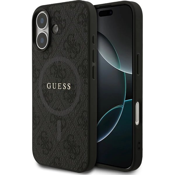 Guess PU Leather 4G Colored Ring MagSafe kryt iPhone 17 čierny 57983128226