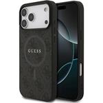 Guess PU Leather 4G Colored Ring MagSafe kryt iPhone 17 Pro Max čierny 57983128229