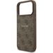 Guess PU Leather 4G Colored Ring MagSafe kryt iPhone 17 Pro Max hnedý 57983128233