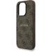 Guess PU Leather 4G Colored Ring Strap MagSafe kryt iPhone 15 Pro hnedý 57983125435
