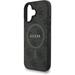 Guess PU Leather 4G Colored Ring Strap MagSafe kryt iPhone 16 čierny 57983125430
