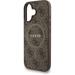 Guess PU Leather 4G Colored Ring Strap MagSafe kryt iPhone 16 hnedý 57983125437