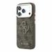 Guess PU Leather 4G Gold Frame MagSafe kryt iPhone 18 Pro čierny 57983131136