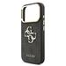 Guess PU Leather 4G Gold Frame MagSafe kryt iPhone 18 Pro čierny 57983131201