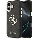 Guess PU Leather 4G Metal Logo Gold Frame kryt iPhone 17 čierny 57983127118