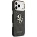 Guess PU Leather 4G Metal Logo Gold Frame kryt iPhone 17 Pro Max čierny 57983127127