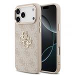 Guess PU Leather 4G Metal Logo Gold Frame kryt iPhone 17 Pro ružový 57983127125