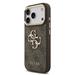Guess PU Leather 4G Metal Logo Gold Frame kryt iPhone 18 Pro hnedý 57983131205