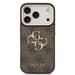 Guess PU Leather 4G Metal Logo Gold Frame kryt iPhone 18 Pro hnedý 57983131205