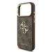Guess PU Leather 4G Metal Logo Gold Frame kryt iPhone 18 Pro Max hnedý 57983131206