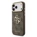 Guess PU Leather 4G Metal Logo Gold Frame kryt iPhone 18 Pro Max hnedý 57983131206
