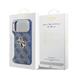 Guess PU Leather 4G Metal Logo Gold Frame kryt iPhone 18 Pro Max modrý 57983131204