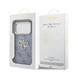 Guess PU Leather 4G Metal Logo Gold Frame kryt iPhone 18 Pro modrý 57983131203