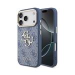 Guess PU Leather 4G Metal Logo Gold Frame kryt iPhone 18 Pro modrý 57983131203