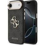 Guess PU Leather 4G Metal Logo Gold Frame kryt iPhone Air čierny 57983127121