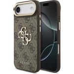 Guess PU Leather 4G Metal Logo Gold Frame kryt iPhone Air hnedý 57983127123