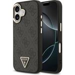 Guess PU Leather 4G Strass Triangle Logo Gold Frame MagSafe kryt iPhone 17 čierny 57983127106
