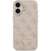 Guess PU Leather 4G Strass Triangle Logo Gold Frame MagSafe kryt iPhone 17 ružový 57983127108