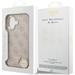 Guess PU Leather 4G Strass Triangle Logo Gold Frame MagSafe kryt iPhone 17 ružový 57983127108