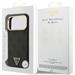 Guess PU Leather 4G Strass Triangle Logo Gold Frame MagSafe kryt iPhone Pro 17 čierny 57983127112