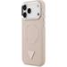 Guess PU Leather Triangle Logo MagSafe kryt iPhone 17 Pro Max ružový 57983127065
