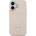 Guess PU Leather Triangle Logo MagSafe kryt iPhone 17 ružový 57983127059