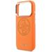 Guess PU Perforated 4G Logo MagSafe kryt iPhone 17 Pro oranžový 57983129034