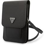 Guess PU Saffiano Triangle Logo Taška na Telefón čierna 57983108550