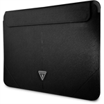 Guess Saffiano Triangle Metal Logo Púzdo na MacBook 13/14" čierne 57983107421