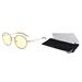 GUNNAR herní brýle ELLIPSE / obroučky v barvě BLACK/GOLD / jantarová skla ELL-10901