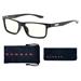 GUNNAR kancelářské dioptrické brýle VERTEX READER / obroučky v barvě ONYX / čirá skla / dioptrie +2,5 VER-00109-2.5