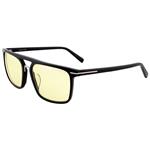 GUNNAR kancelářske/herní brýle BARTON ONYX jantarová skla BLF 65 GUNNAR focus BRT-00101