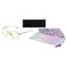 GUNNAR kancelářske/herní brýle COTTON CANDY CARNIVAL LILAC SKIES * jantárová skla * BLF 65 * GUNNAR focus CCC-02001