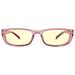 GUNNAR kancelářske/herní brýle ELIN PLUM CRYSTAL jantarová skla BLF 65 GUNNAR focus ELI-02601
