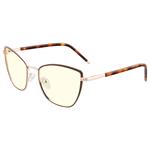 GUNNAR kancelářske/herní brýle ERIKA COFFEE/GOLD čirá skla BLF 35 GUNNAR focus ERI-02909
