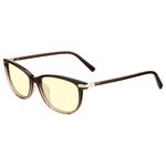 GUNNAR kancelářske/herní brýle INGRID COCOA FADE CRYSTAL jantarová skla BLF 65 GUNNAR focus ING-02501