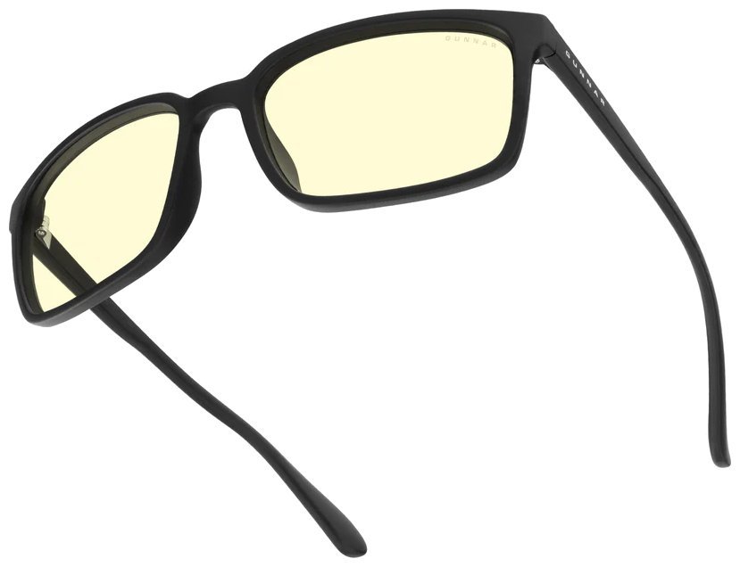 GUNNAR kancelářske/herní brýle MAMMOTH ONYX jantarová skla BLF 65 GUNNAR focus MAM-00101